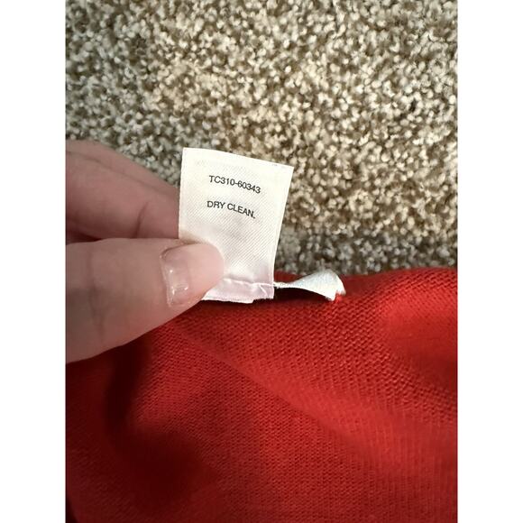 Vintage Pendleton Cardigan And Sweater Set Size Med Argyle Red Silk/Cashmere - Picture 6 of 6